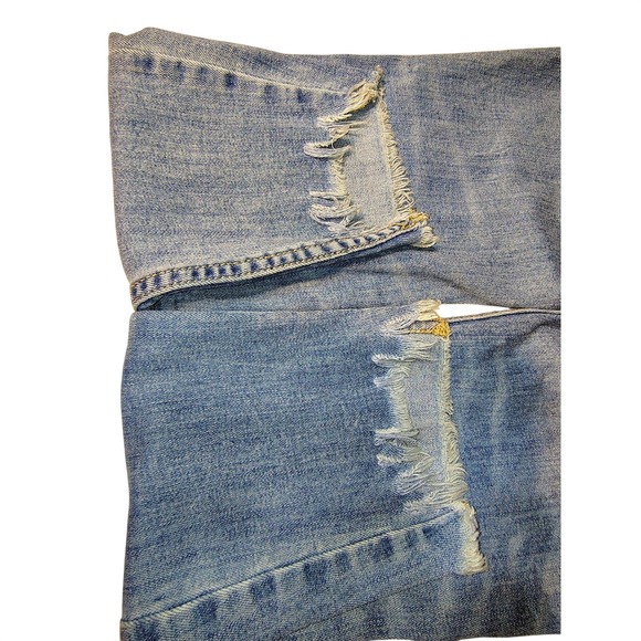 Free People Busted Knee Raw Hem Skinny Jean Size 28 - Picture 4 of 7